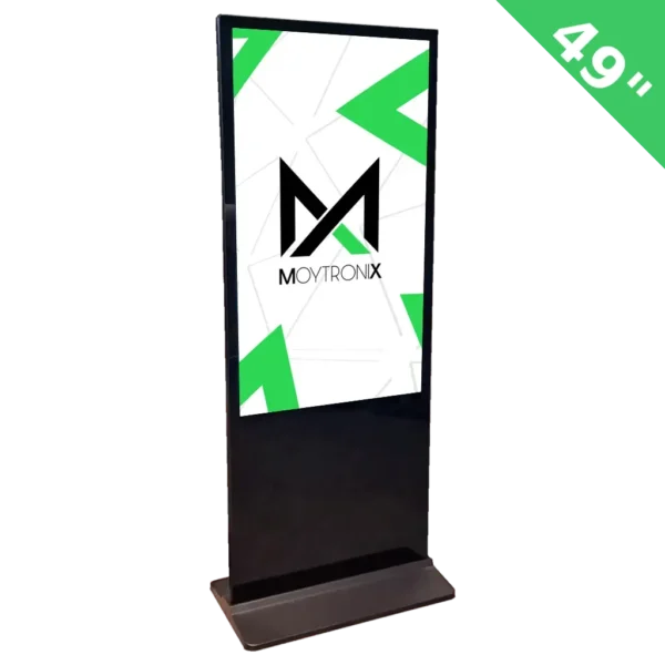 49" Black Freestanding PCAP Touch Screen Posters