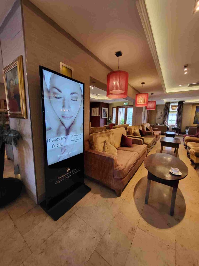 Freestanding Digital Totem 55" – Slimline Android Freestanding Digital Totem 55" – Slimline Android - Image 1